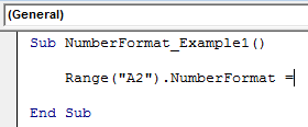 VBA Number Format Example 1-5