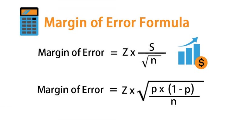 Margin of Error Formula | Calculator (Excel Template)