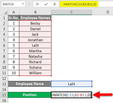 Match Function Example 1-3