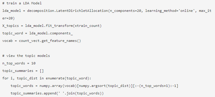 NLP in Python 16