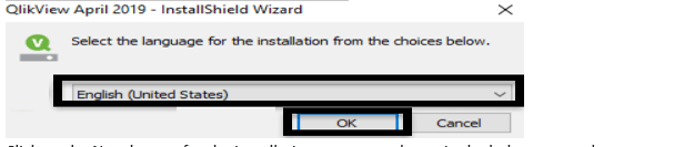 QlikViews language for installation