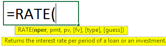 RATE Formula Syntax