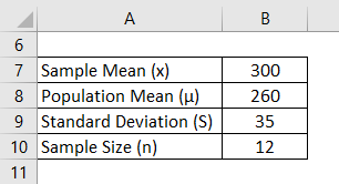 T Distribution Formula Example 2