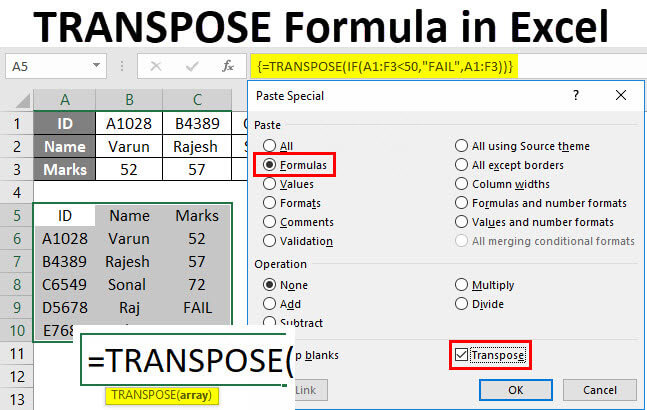 Transpose Formula In Excel How To Use Transpose Formula 5427