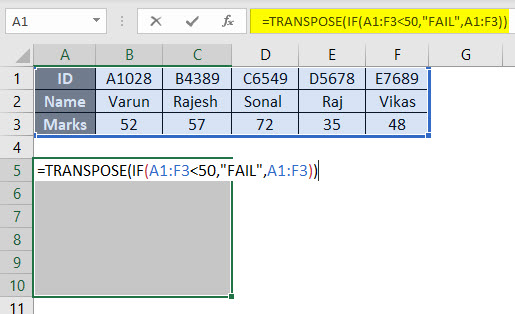 TRANSPOSE Formula in Excel | How to Use TRANSPOSE Formula?