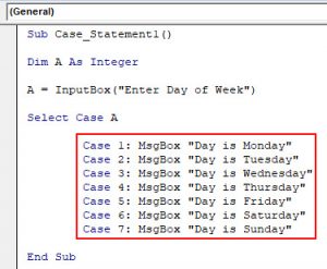 Excel vba case несколько значений