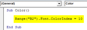 VBA Color Index | Different Examples of Excel VBA Color Index