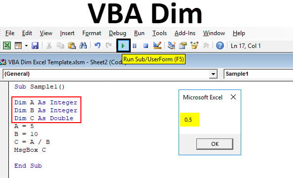 VBA Dim