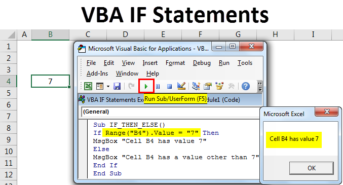 Vba If Statements How To Use If Statements In Excel Vba