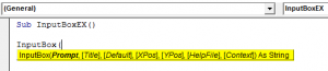 VBA InputBox | How to Create Excel VBA InputBoxw with examples?