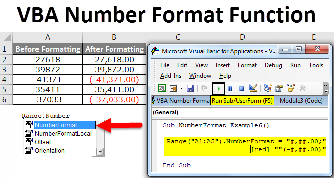VBA Number Format in Excel