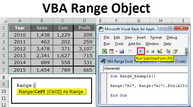 How To Set A Range In Vba