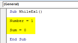 VBA While Loop Example 1-2