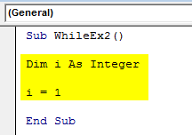 VBA While Loop Example 2-2