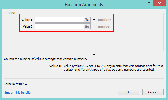 Count Formula Example