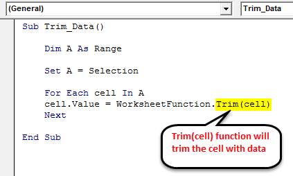 VBA Trim | How to use VBA Trim Function to Remove Spaces in Excel?