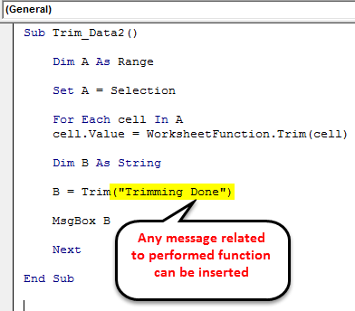 VBA Trim | How to use VBA Trim Function to Remove Spaces in Excel?