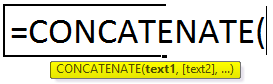 Concatenate Syntax