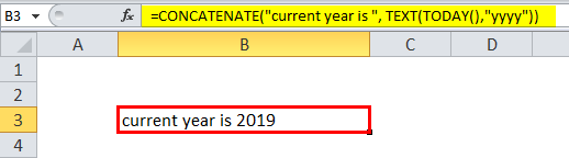 Concatenate year Example 4