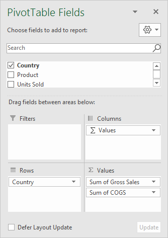 Pivot Table Formula in Excel 3
