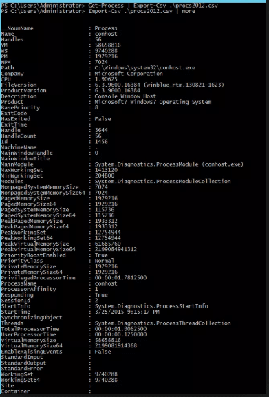 Export CSV