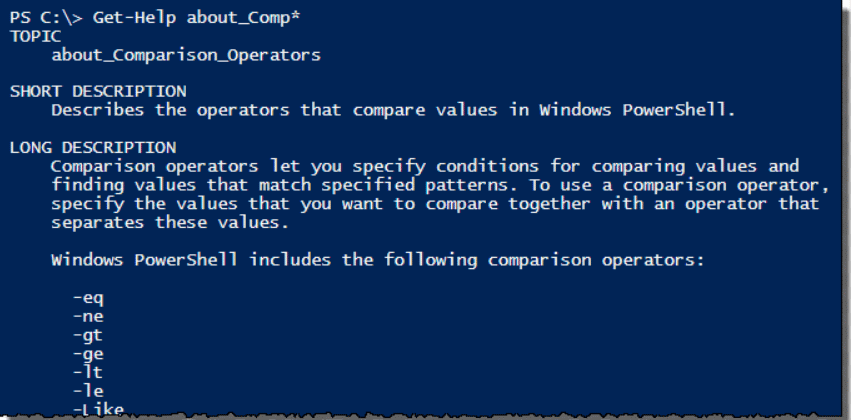 Get-Help(PowerShell Commands)