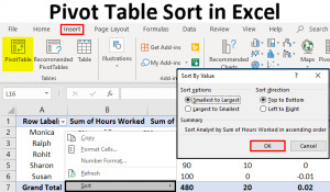 Pivot Table Sort in Excel | How to Sort Pivot Table Columns and Rows