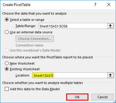 Pivot Table Sort step 5