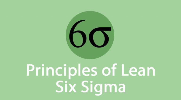 6 sigma principles