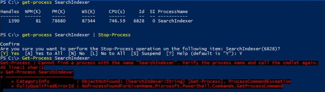 Stop Process(PowerShell Commands)