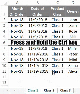 Ungroup Selected Worksheet 4.