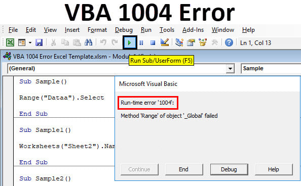 Vba 1004 Error Top 5 Types Of Runtime Error 1004 In Excel Vba