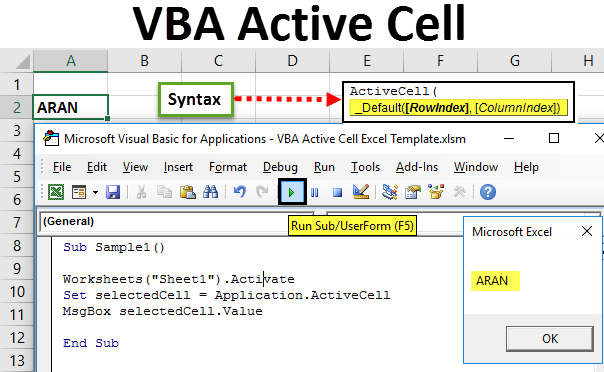 visual basic for excel cheat sheet