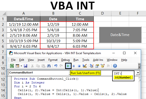 VBA INT