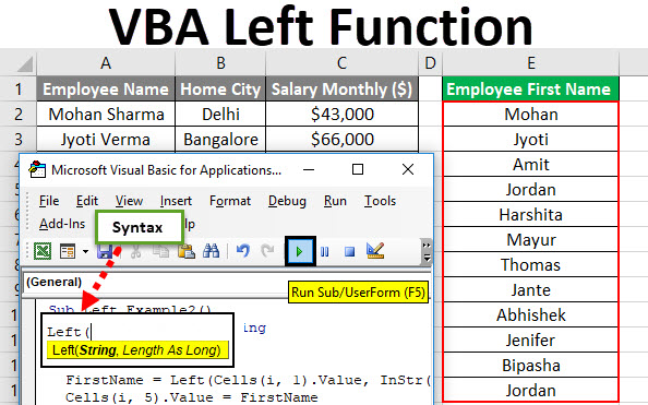 how-to-use-left-function-in-excel-youtube