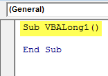VBA Long Example 1