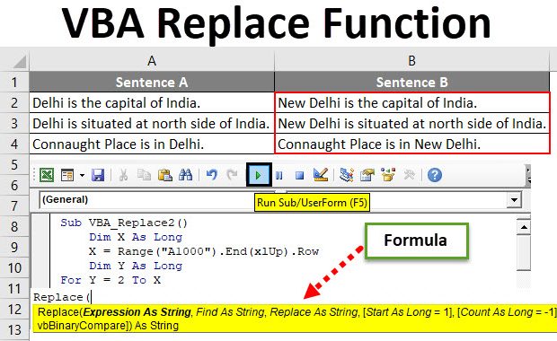 Excel vba replace несколько значений по маске