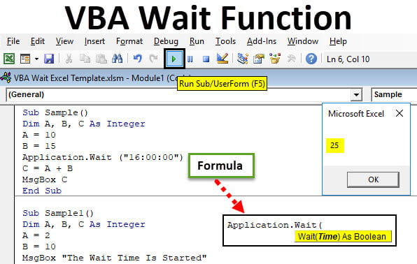 C wait function