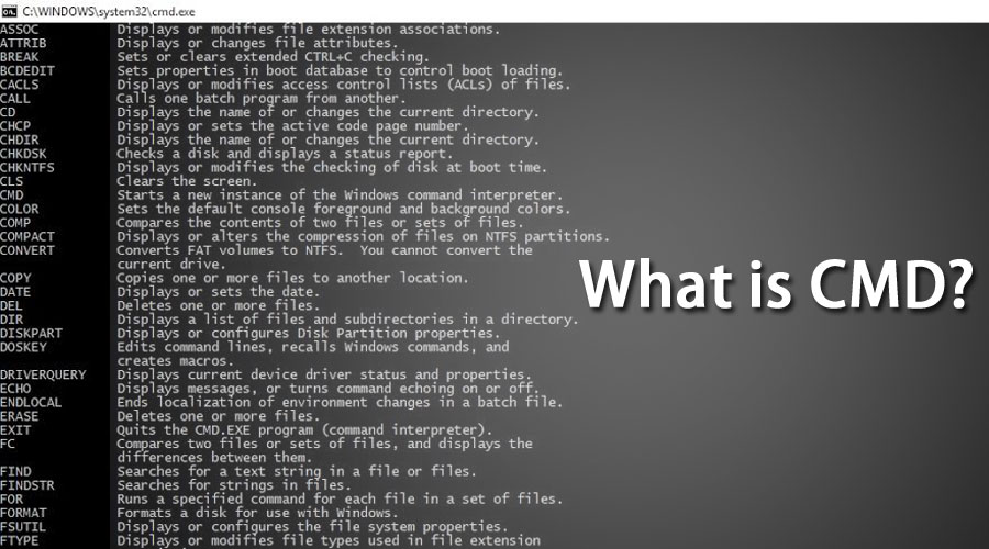 How to use CMD.exe (Command Prompt) 