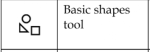 basic shapes tool