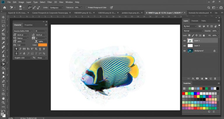 Background Eraser Tool in Photoshop | How to Use background eraser tool