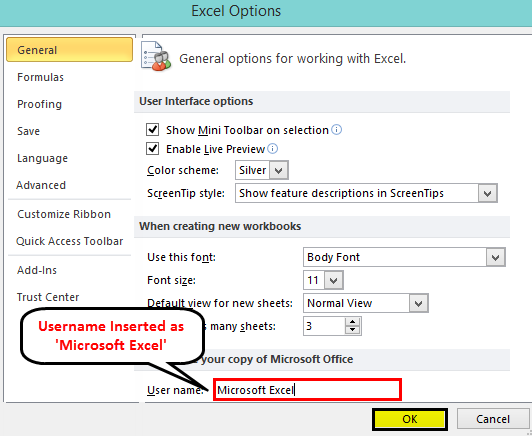 Excel Options 2-7