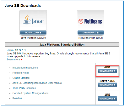 java jdk se command line download and install