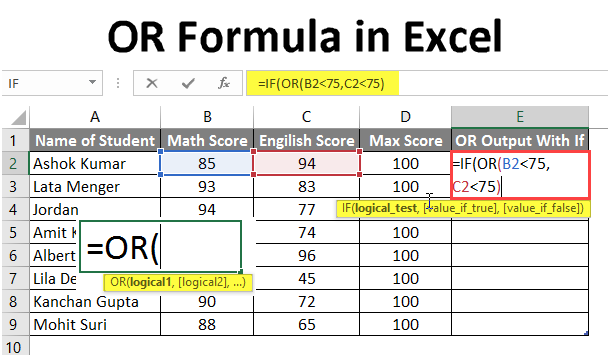 Or Formula In Excel Everything You Should Know 7120