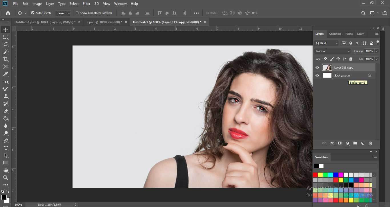 Red Eye Tool in Photoshop | Learn How to Use Red eye Tool in Photoshop