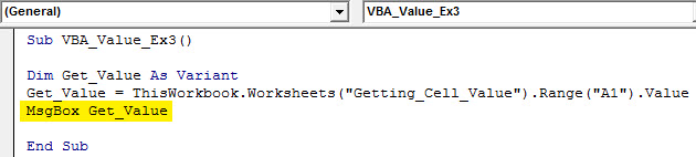 VBA Value How To Use Excel VBA Value Function 