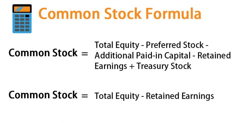 Common Stock Formula Calculator Examples With Excel Template 