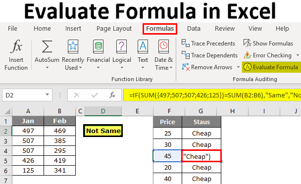 Evaluate Formula in Excel | How to Evaluate Formula in Excel?