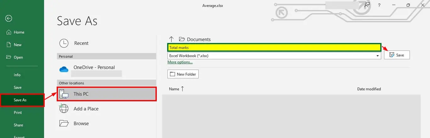 Create Spreadsheet in Excel-Example 1-13