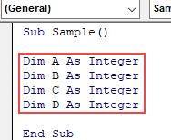 Excel VBA OR Example 1.2
